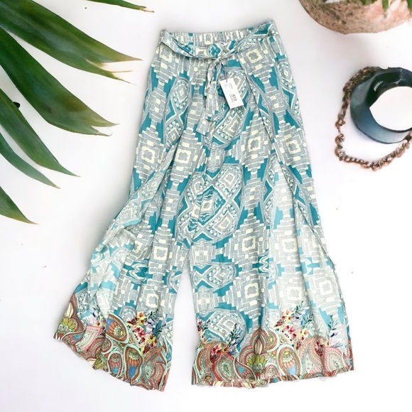 JOHNNY WAS DANDRIDGE WRAP PANTS - CSW4722-U small s - Picture 1 of 8